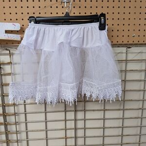New Women's White Lace Tutu Skirt